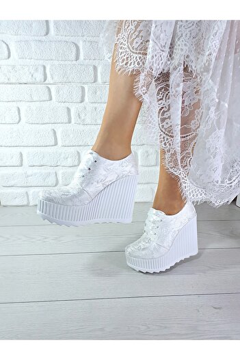 Modavien Women's Wedge Heel Bridal Shoes 710s