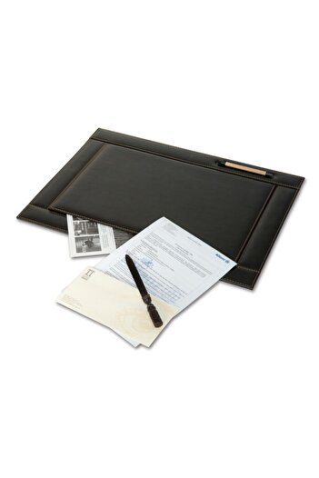2K Diplomat Faux Leather Covered Luxury Desk Mat 42x55 cm