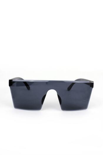 Makro Optik Large Square Black Women's Sunglasses
