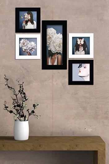 Cadran Collage Style 5 Parçalı Mdf Tablo Atf231