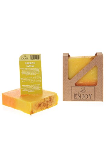 Enjoy Natural Saffron Handmade Face, Hair and Body Soap 100 gr