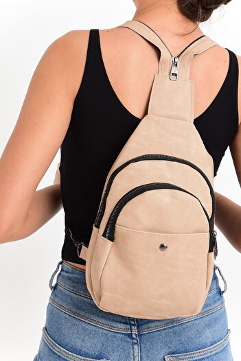 Bagzone Trok Detailed Two Compartment Waist Bag