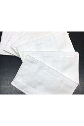 Nurpak 6-Piece Ethamine Cross Stitch 30x50 White Small Kitchen Towels