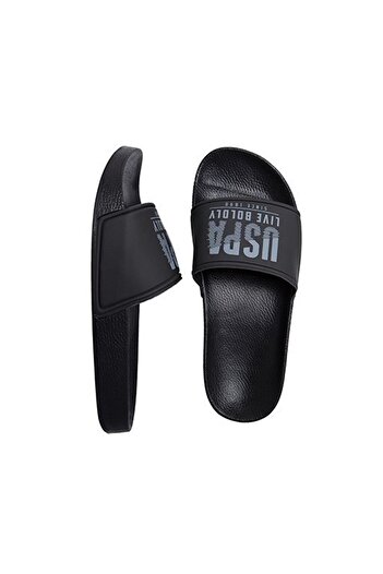 U.S. Polo Assn. Мъжки черно-сиви чехли Gusty