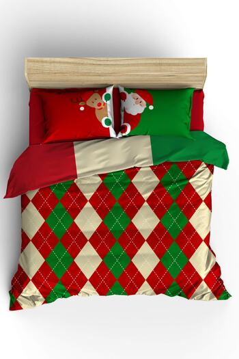 Helen George Double Santa Duvet Cover Set