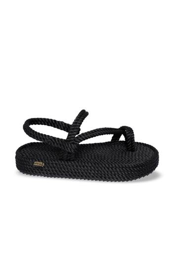 Nomadic Republic Black Hawaii Platform Women's Sandals - Rope