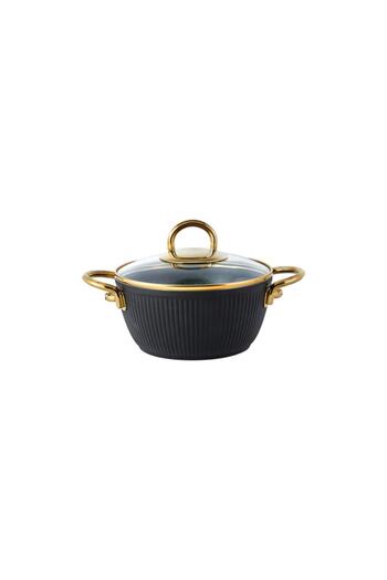 Emsan 7-Piece Granite Cookware Set - Black and Gold