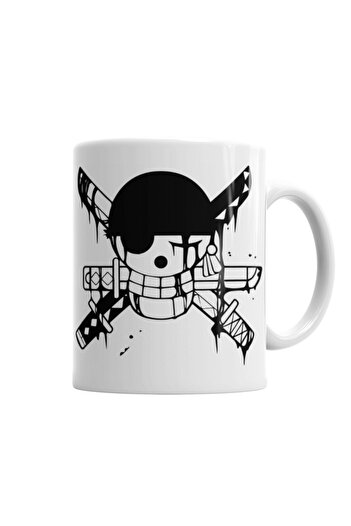 Baskı Dükkanı Roronoa Zoro One Piece Mug Cup Porcelain