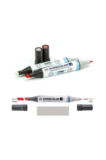 Zig Kurecolor Twin S Graphic Drawing Pen C.04 Cool Gray 4