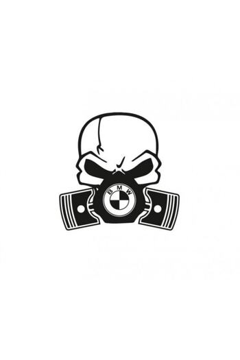 TSC M Piston Dry Head Car Sticker Lipire