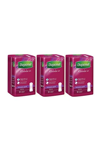 Depend Bladder Pad Extra 10pcs for Women X 3 Pieces