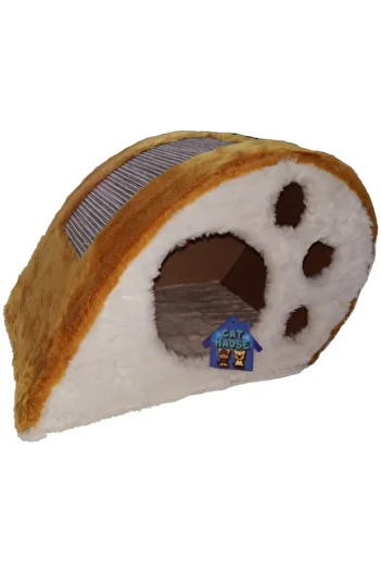 Cathause Cat Hause Cat Scratching Platform Snail Brown 32Cm