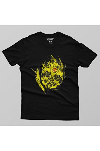 Crazy Ανδρικό T-Shirt - Transformers Bumblebee Head Splash