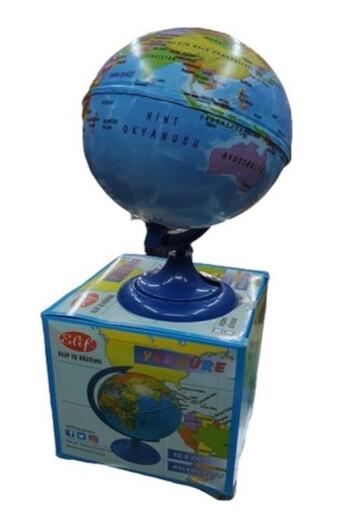 RoseRoi Political World Globe with Pencil Sharpener 10 Cm