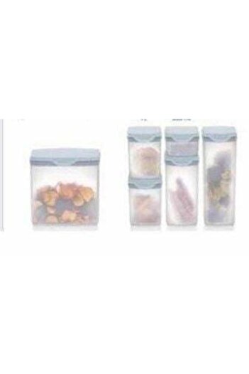 Tupperware Oval Dizayn 3.4 Litre Mavi Kapak- Bakliyatlık