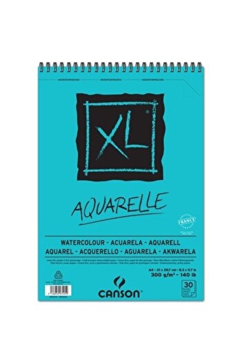 Canson XL Watercolor Spiral Blocks Spp Canxl Aquarelle 30 Pages A4 300 Gr