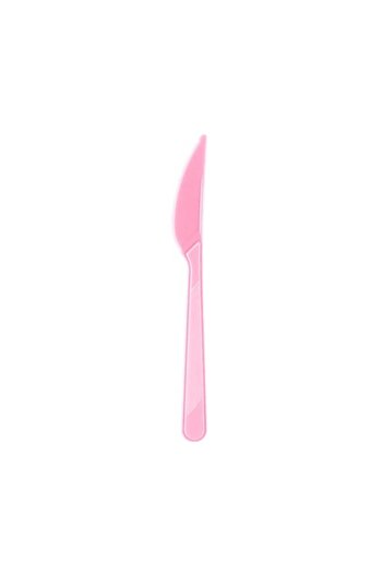Roll-Up Pink Plastic Knife