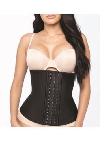 Özasya AVM Women's Black Body Firming Latex Underwire Waist Corset
