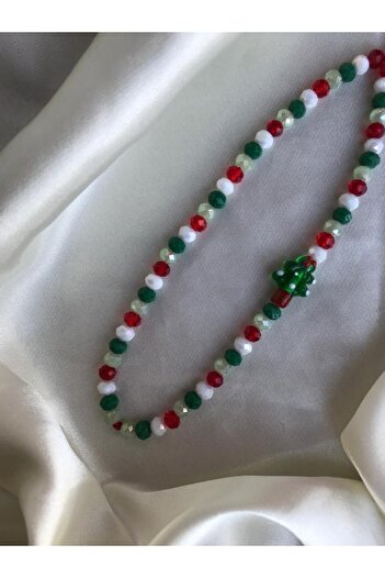 PEONY - peonyofficiall New Year Pine Tree Glass Murano And Crystal Phone Lanyard Christmas Themed Christmas Phone Charm
