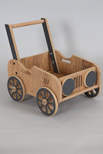 HobiMax Wooden Toy Car with 4 Wheels