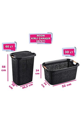 Tuffex Woow Kirli Sepeti Ve Çamaşır Sepeti - Plastik Sepet