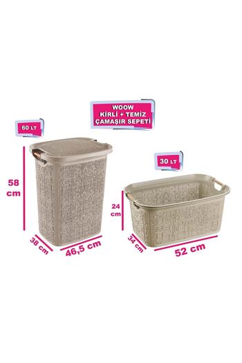 Tuffex Woow Kirli Sepeti Ve Çamaşır Sepeti - Plastik Sepet