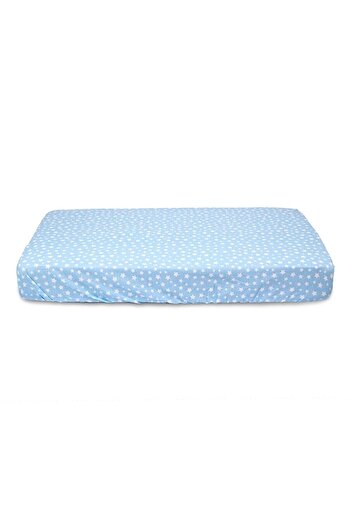 BabyMeva Baby Meva Blue Fitted Baby Bed Sheet