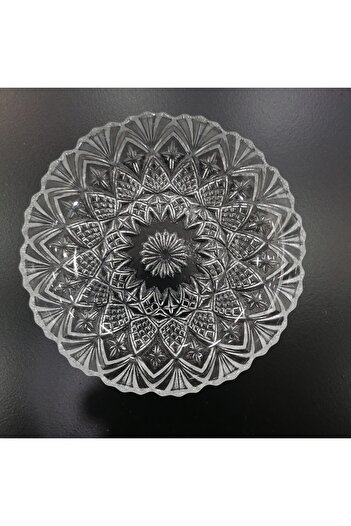 MASALSI HOME Almarandi Cut Glass 6 Piece Dessert Plate