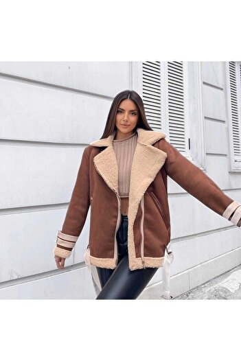MyBella New Season Imported Suede Coat Trench Coat