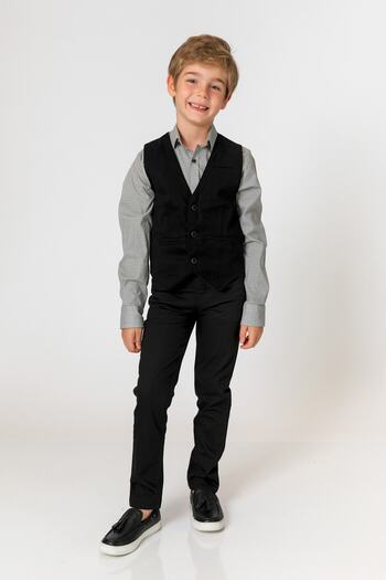 incity Boy's Black Vest