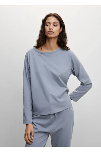 MANGO Woman Tricou de pijama pentru femei