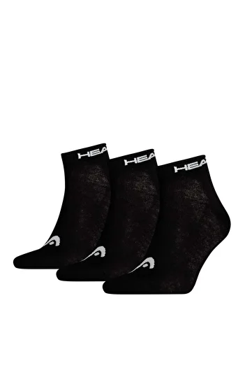 Head Unisex Quarter Socken, 3er Pack - Kurzsocken, einfarbig