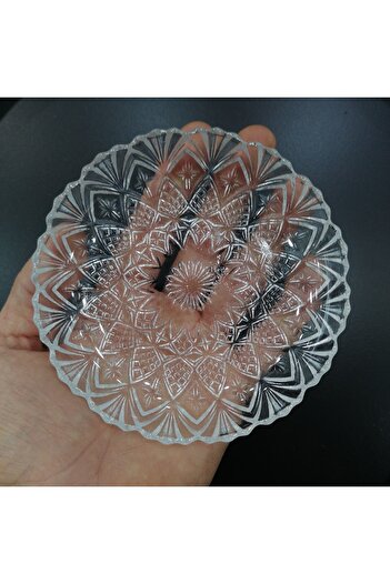 MASALSI HOME Almarandi Cut Glass 6 Piece Dessert Plate