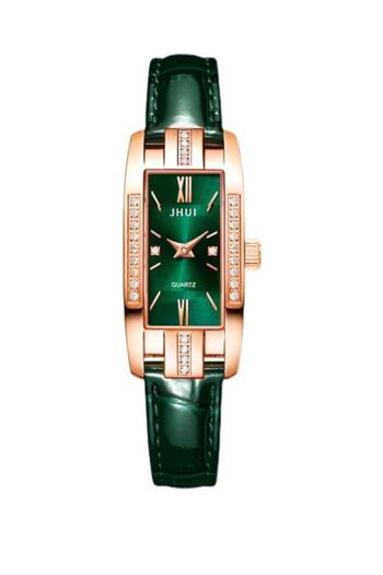 JHUI Women's Quartz Watch with Stone Engraved Roman Numerals