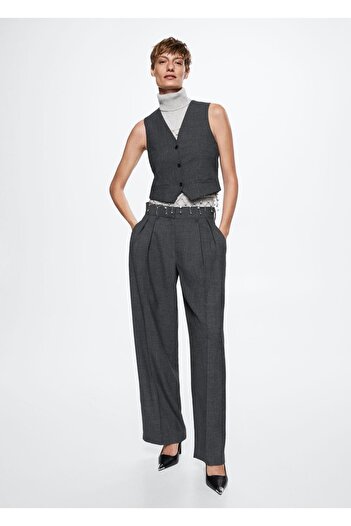 MANGO Woman Wool Suit Vest