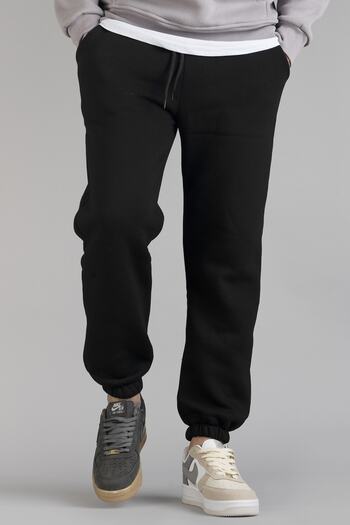 bombe Men's Sweatpants 3 Thread Cotton Black