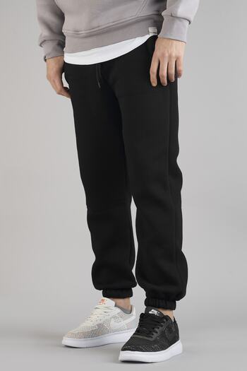 bombe Men's Sweatpants 3 Thread Cotton Black