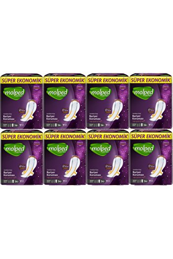 Molped Supernight Hygienic Pad Super Night 14 Pieces 8 Pieces