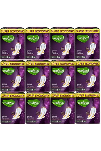Molped Supernight Hygienic Pad Super Night 14 pcs 12 pcs