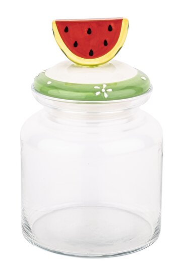 Tantitoni Watermelon Ceramic Jar with Lid 1085ml