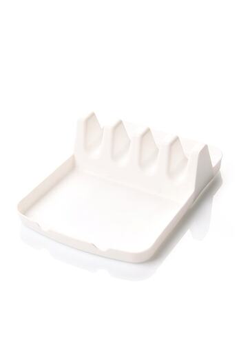 Mutfak Köşesi White Kitchen Organizer - Spoon Holder, Pot Cover, Ladle Base and Dirty Spoon Holder