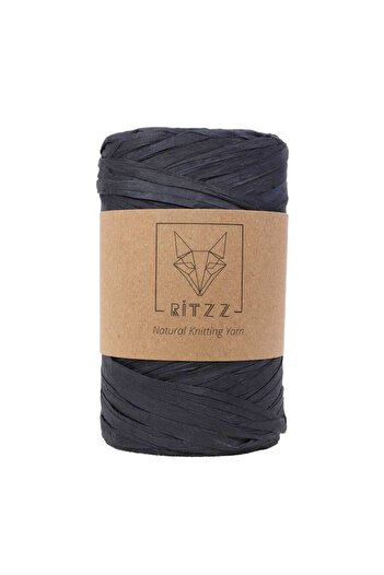 Ritzz Μαλακό σχοινί Raffia Black 002