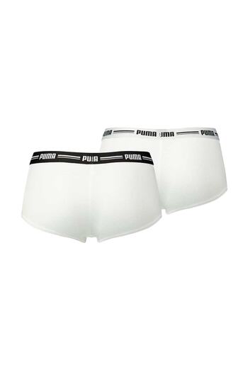 Puma Mini-Shorts für Damen – ikonischer, weicher Baumwoll-Modal-Stretch, 2er-Pack