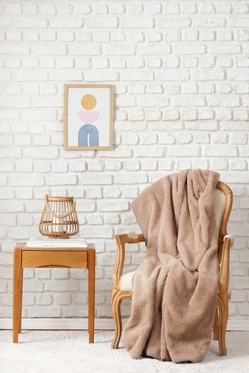 Karaca Home Faye Beige TV Blanket 115x160 Cm