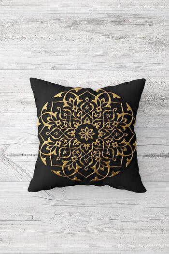 on the clouds Gold Foil Patterned Hidden Zippered Throw Pillow Cover Sofa Pillow Cover Set (4pcs)