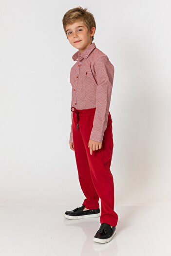incity Boy's Burgundy Trousers