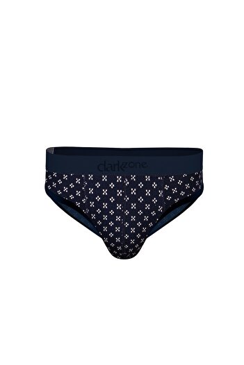 darkzone Navy Blue Patterned Men's Hipster Slip