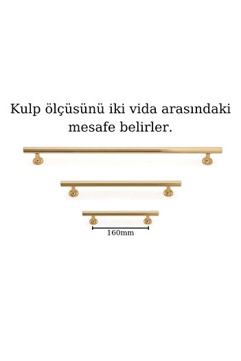 ARON 4122-160 Lüx Paslanmaz Altın Parlak Ithal Kulp Tv Ünite Mutfak Dolap Çekmece Mobilya Kulpu 160mm