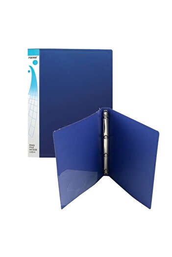 Fujika A4 Blue 4 Ring Pvc. Folder (5 Pieces)