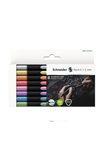 SCHNEIDER Paint-it 020 Metallic Liner 1-2 Mm Set of 8